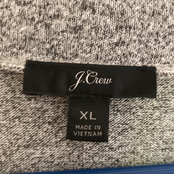 J.Crew Women’s Gray Faux Wrap Lightweight Long Sleeve Sweater Pullover Sz XLarge - Picture 8 of 8